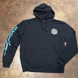 Maui & Sons Black Hoodie sweatshirt size small Mens Girls Women Vintage Vibes